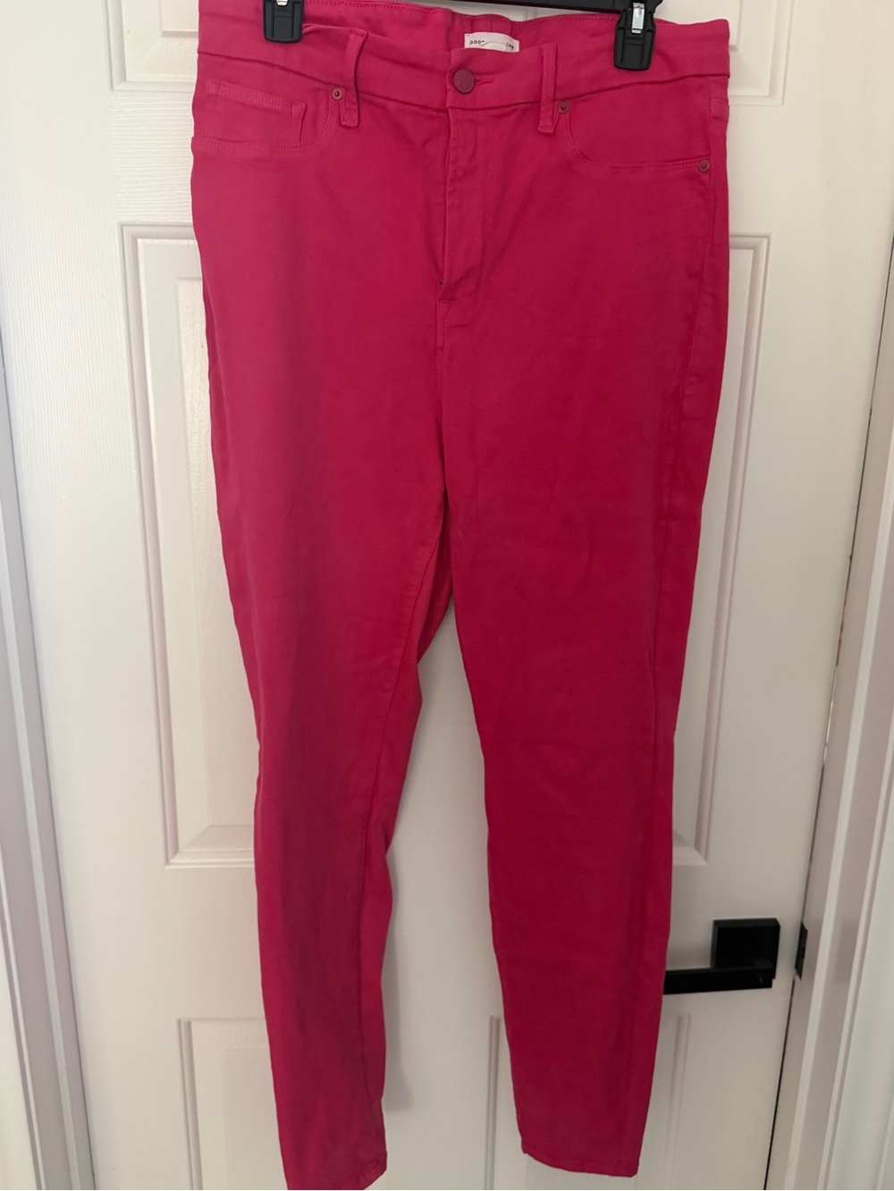 Good American Hot Pink Skinny Jeans